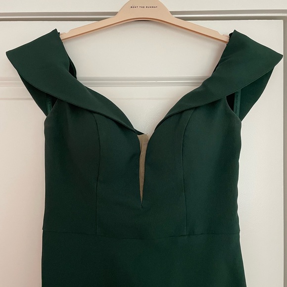 Morilee Madeline Gardner Crepe back satin bridesmaid dress hunter green - Picture 6 of 11